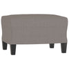 sofastol med fodskammel 60 cm stof Gråbrun