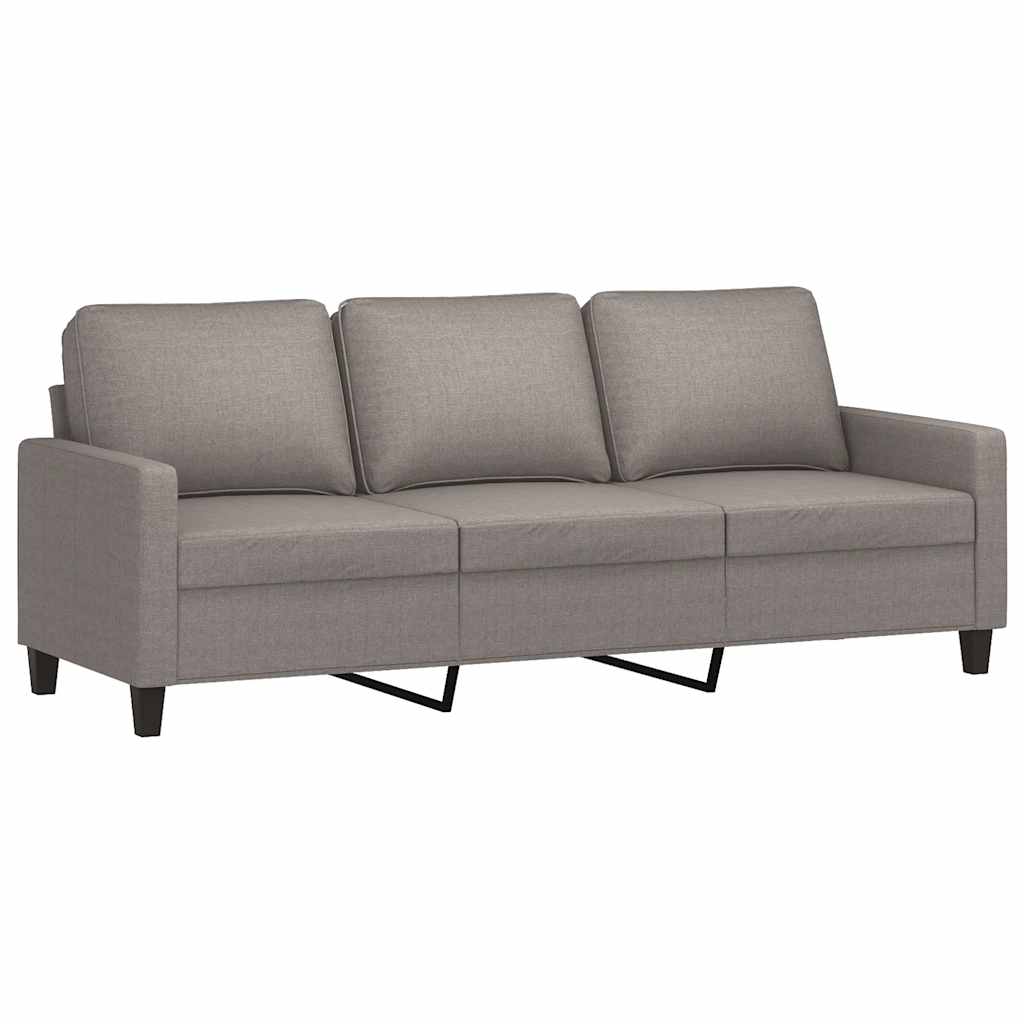 sofasæt 4 dele med hynder stof gråbrun