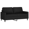 sofasæt 3 dele med hynder velour sort