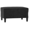 sofasæt 3 dele med hynder velour sort