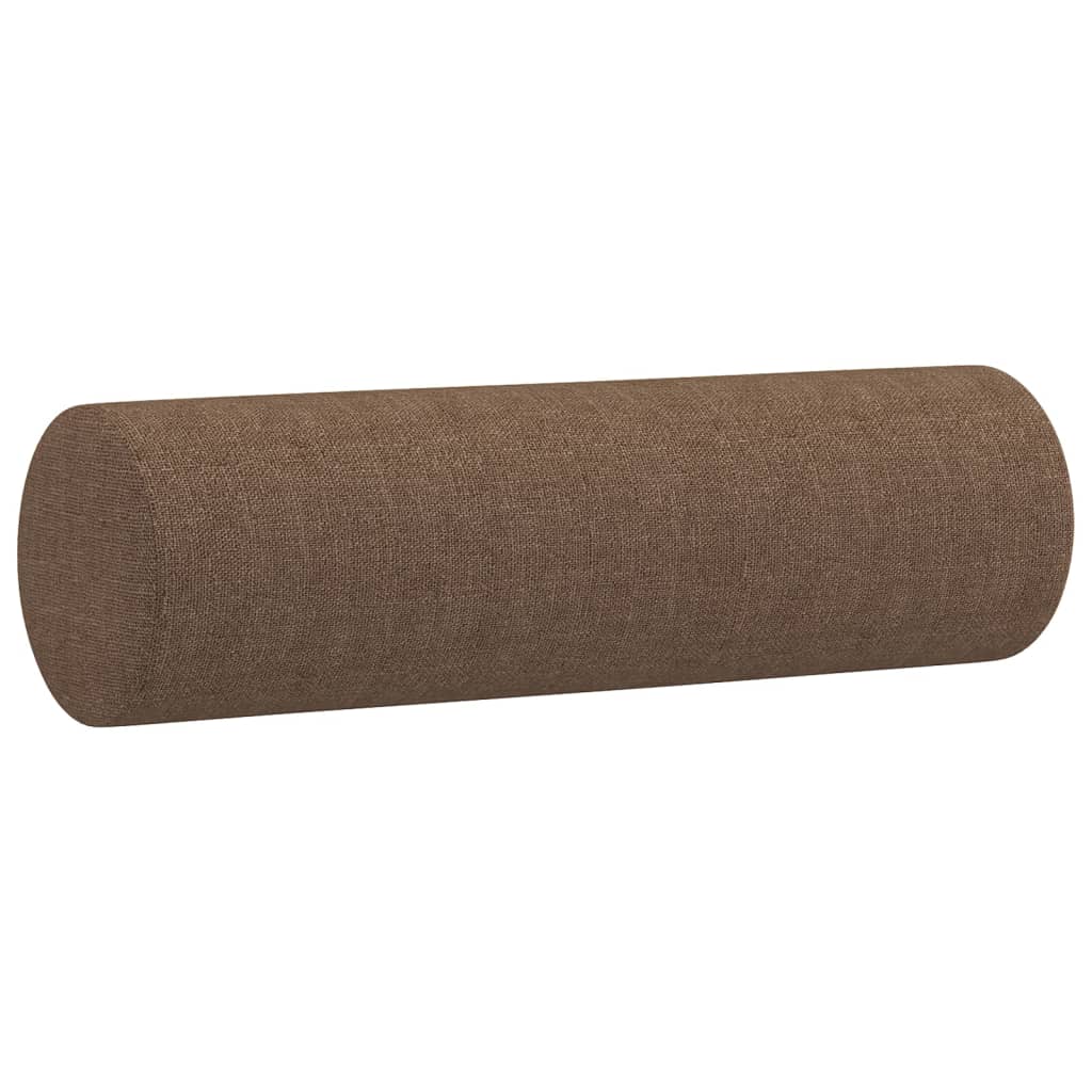 sofasæt 3 dele med puder stof brun