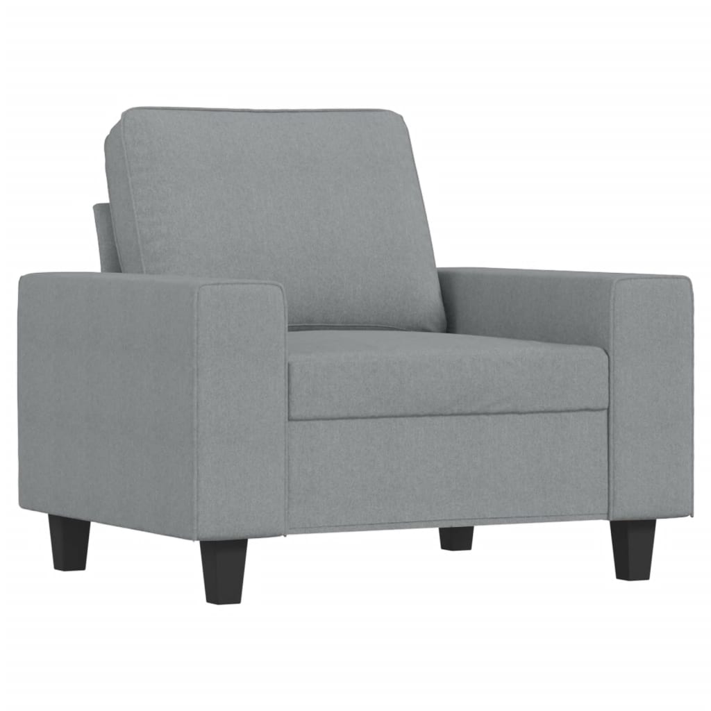 sofasæt 4 dele stof lysegrå