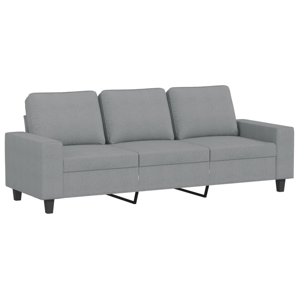 sofasæt 4 dele stof lysegrå
