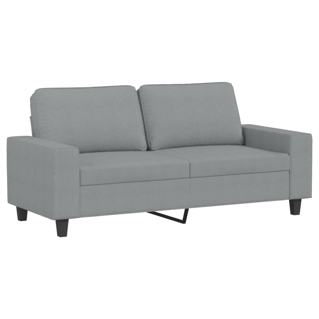 sofasæt 3 dele stof lysegrå