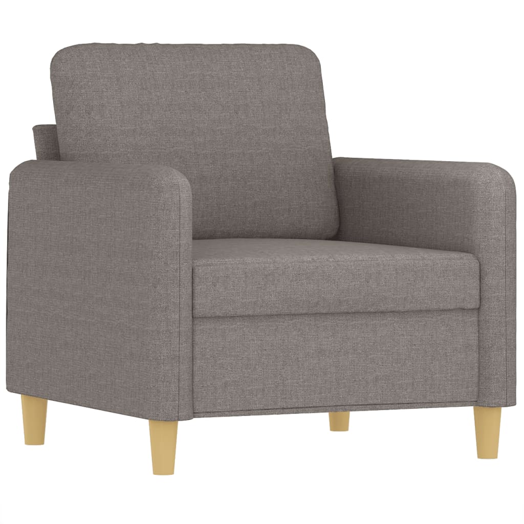 sofasæt 4 dele med puder stof gråbrun
