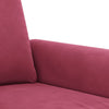 sofasæt 4 dele med hynder velour vinrød