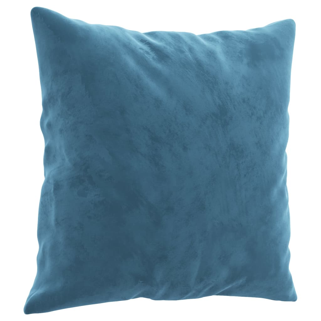 sofasæt 4 dele med puder velour blå