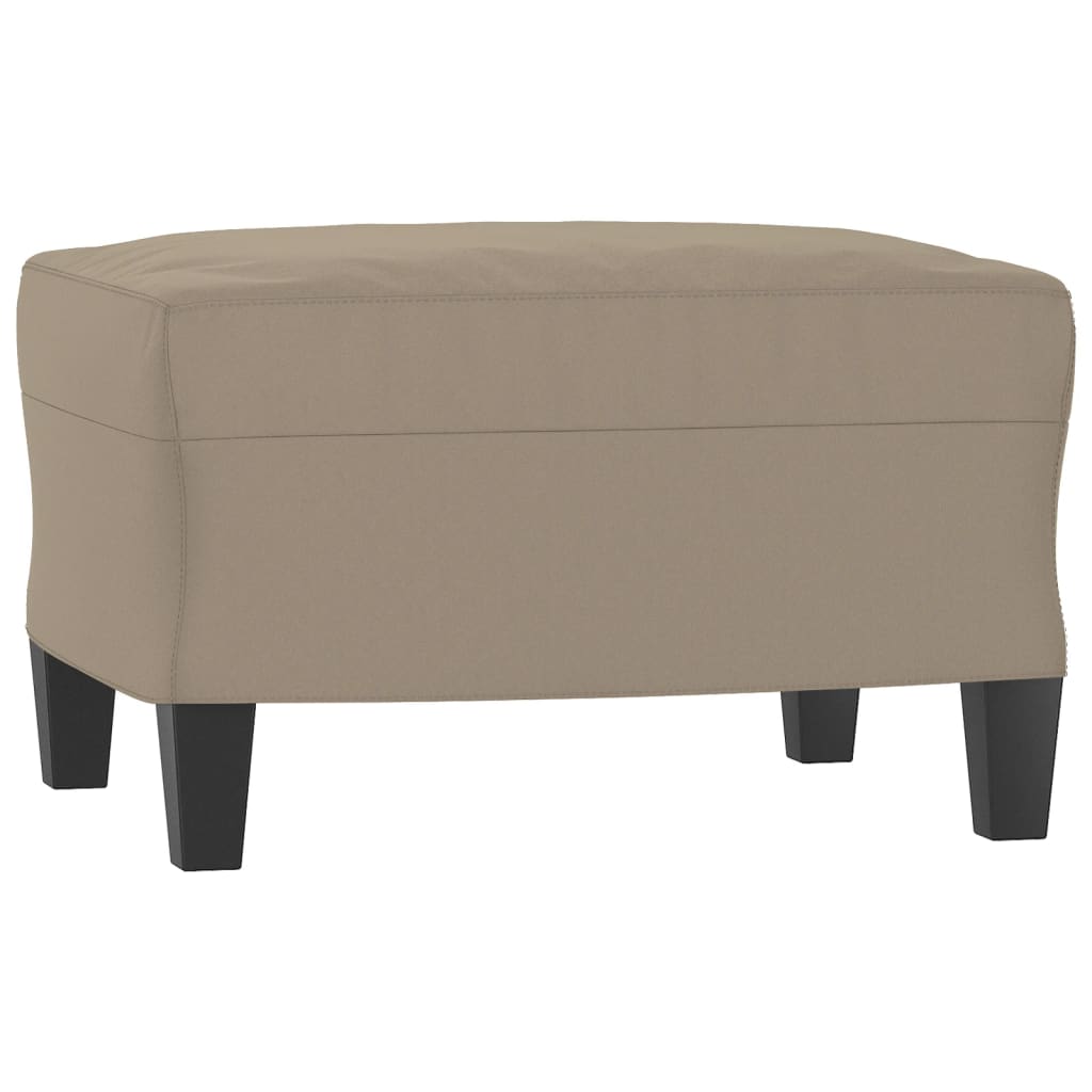 sofasæt 4 dele med hynder mikrofiberstof gråbrun
