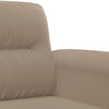 sofasæt 4 dele med hynder mikrofiberstof gråbrun