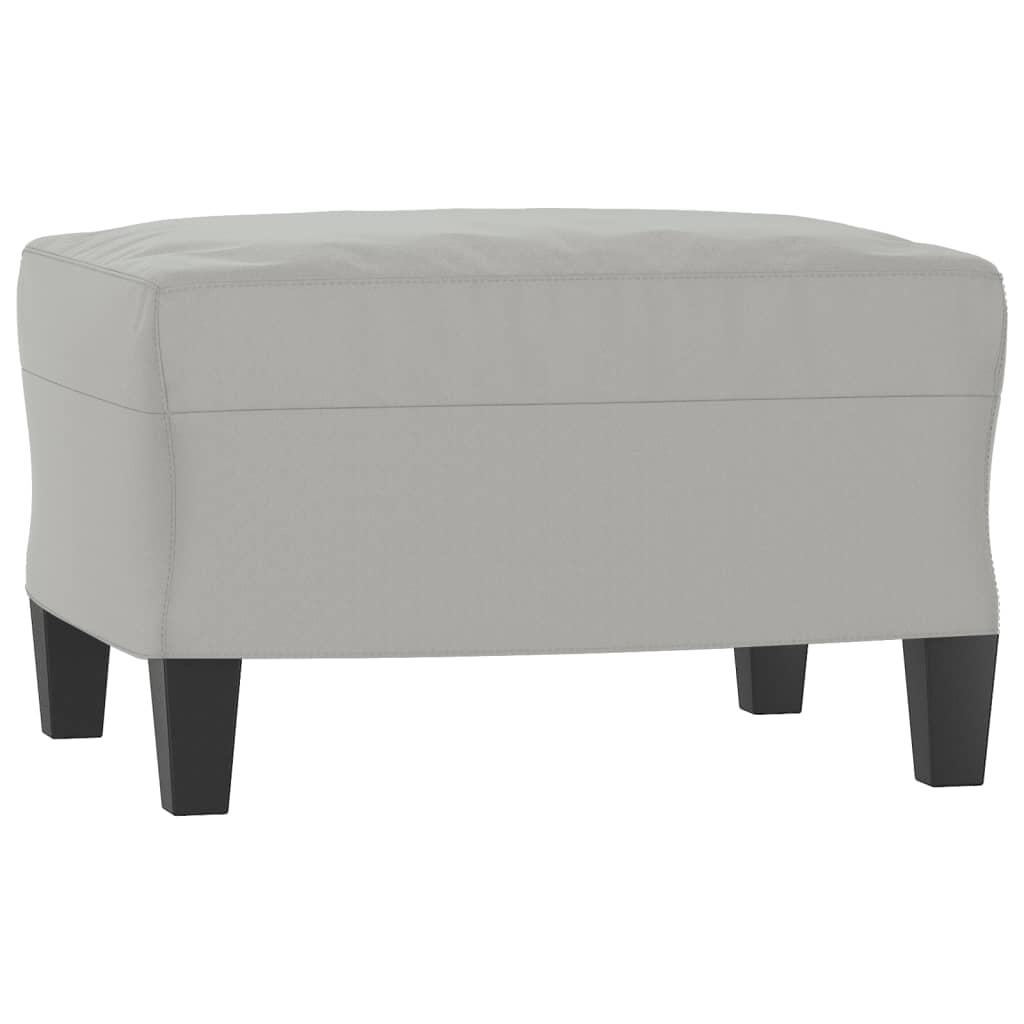 sofasæt 4 dele med hynder mikrofiberstof lysegrå
