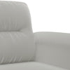 sofasæt 3 dele med puder mikrofiberstof lysegrå