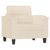 sofasæt 4 dele med puder mikrofiberstof beige