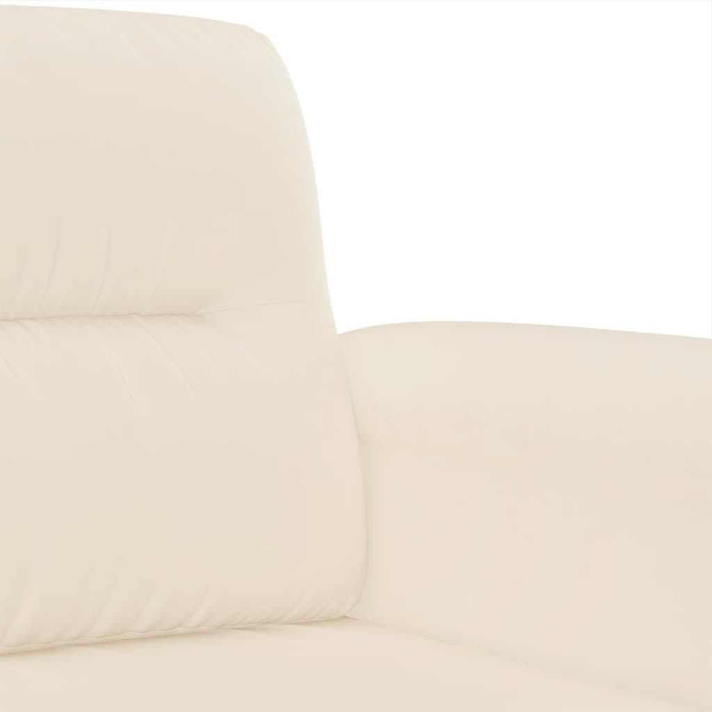 sofasæt 4 dele med puder mikrofiberstof beige
