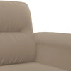 sofasæt 2 dele med hynder mikrofiberstof gråbrun