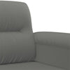 sofasæt 2 dele med hynder mikrofiberstof mørkegrå