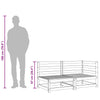 2-personers havesofa massivt fyrretræ gyldenbrun