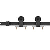 skydedør med monteringssæt 85x210 cm massivt fyrretræ