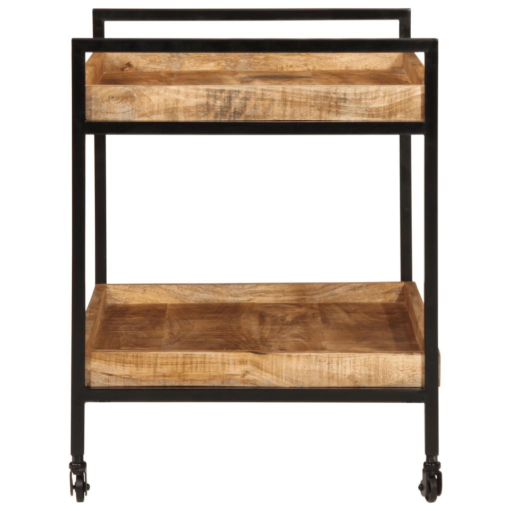 køkkenvogn 80x55x70 cm massivt ru mangotræ