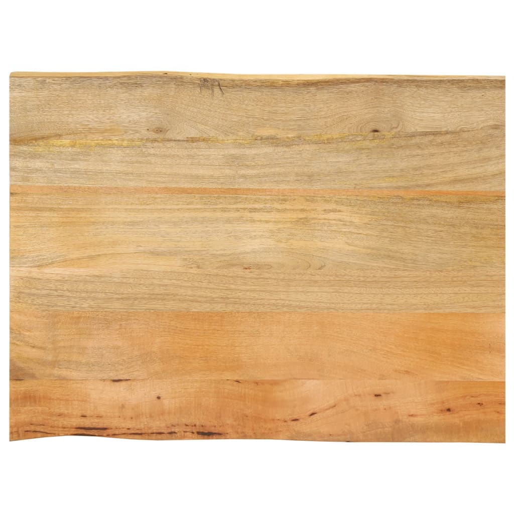 bordplade 80x60x3,8 cm naturlig kant massivt mangotræ
