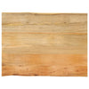 bordplade 80x60x3,8 cm naturlig kant massivt mangotræ