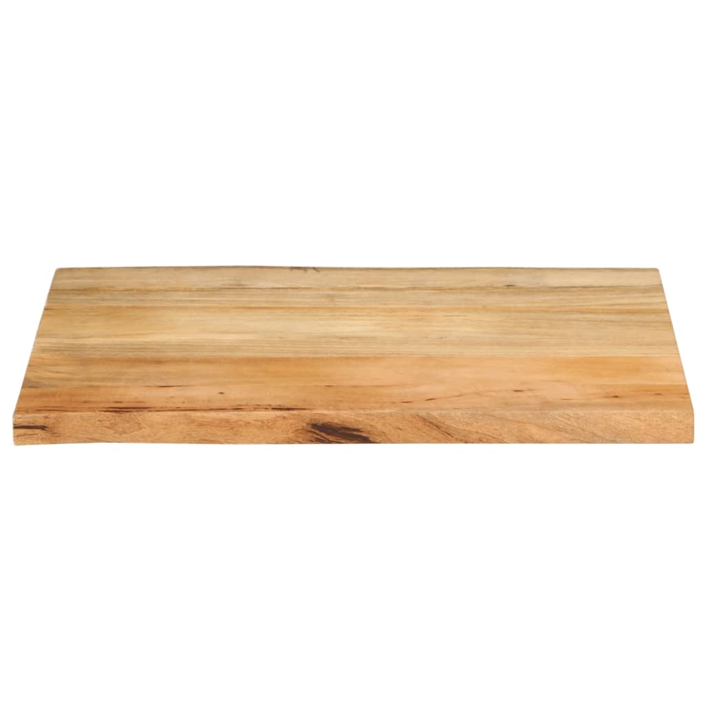 bordplade 80x60x3,8 cm naturlig kant massivt mangotræ