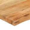 bordplade 80x60x3,8 cm naturlig kant massivt mangotræ