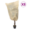 plantebeskyttelse med snore 8 stk. 70 g/m² 0,8x1 m