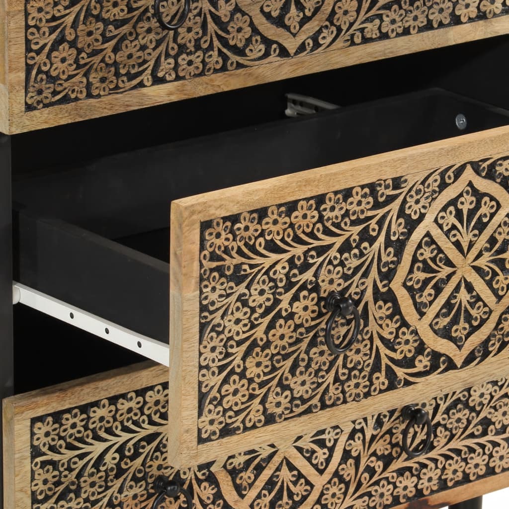 skab 60x33x75 cm massivt mangotræ