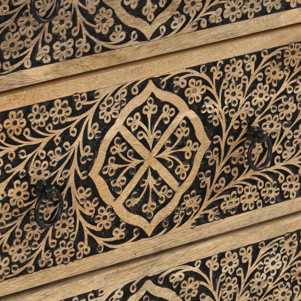 skab 60x33x75 cm massivt mangotræ