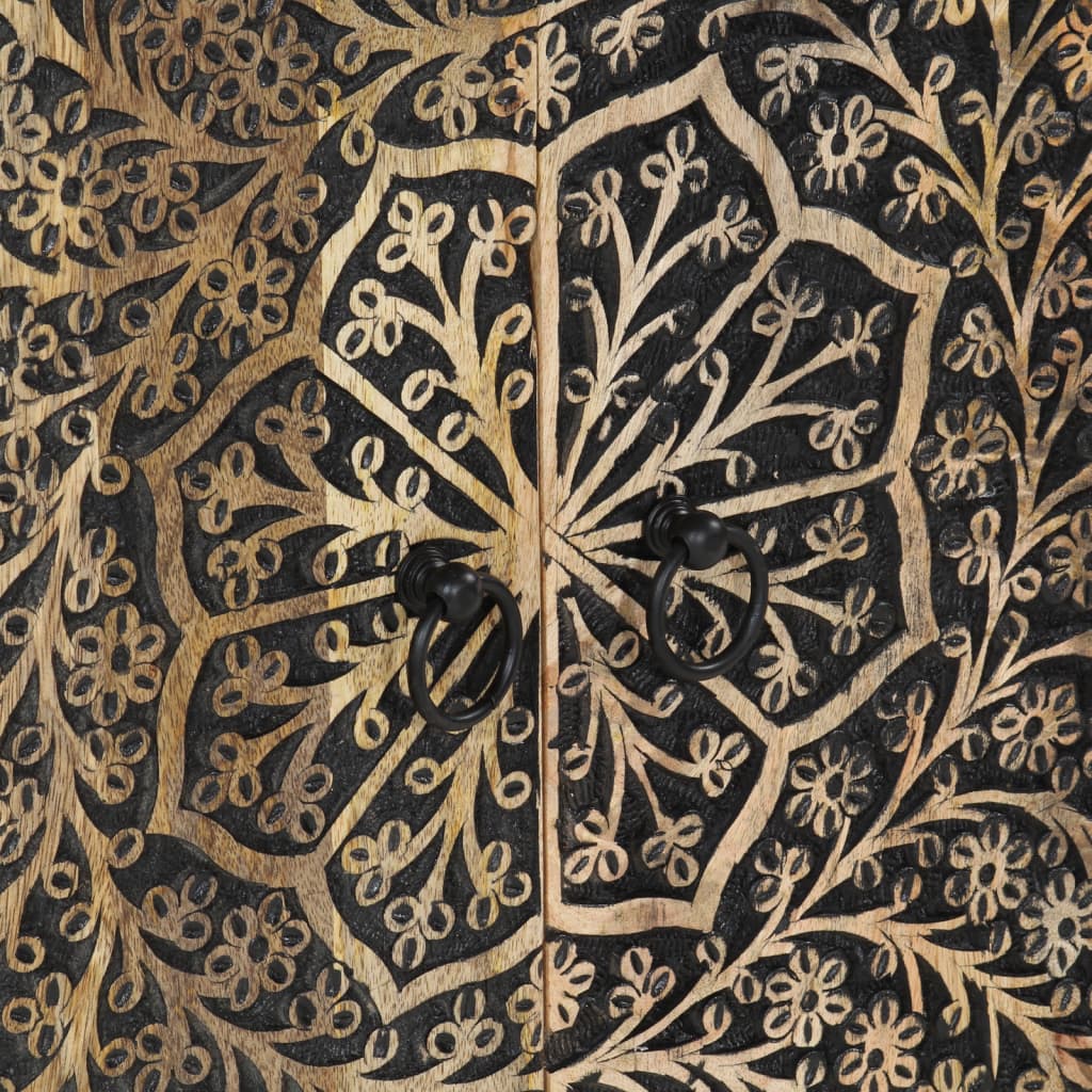 skab 60x33x75 cm massivt mangotræ