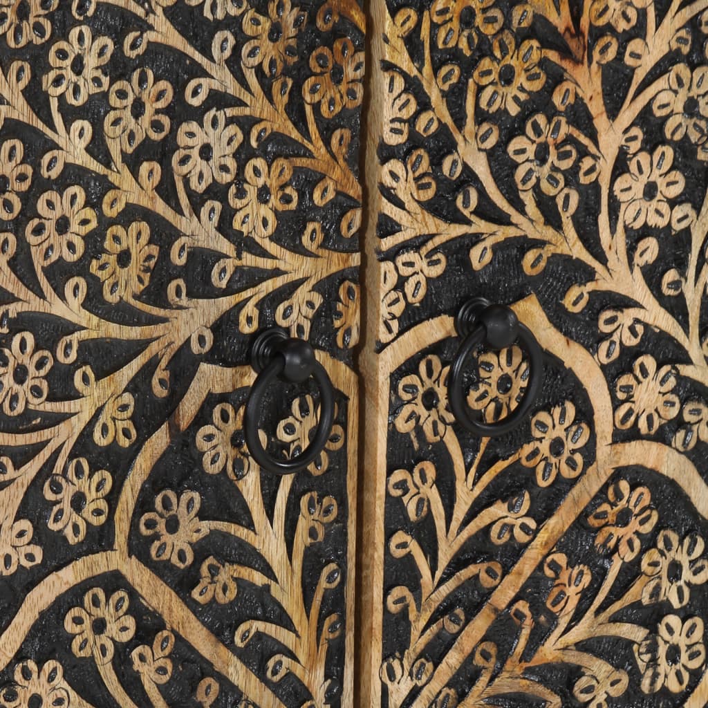 skab 60x33x75 cm massivt mangotræ