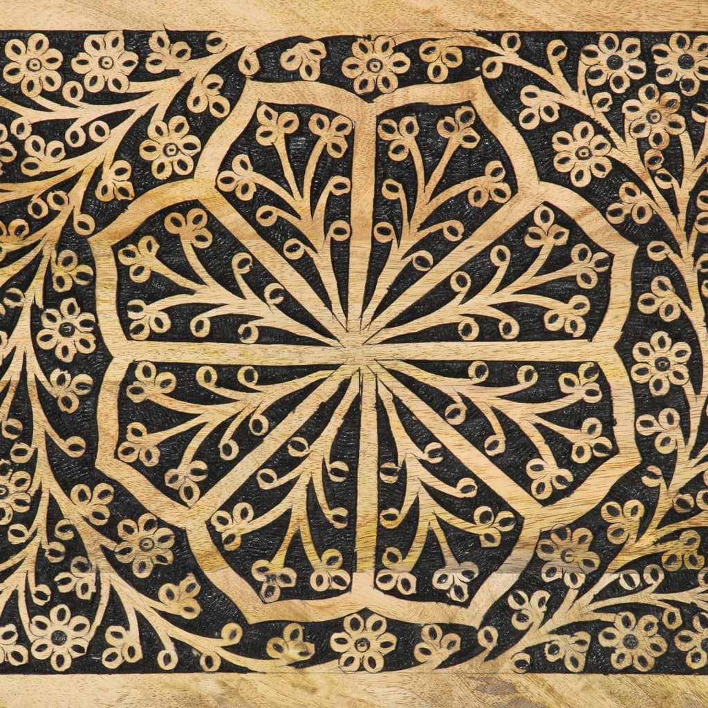 skab 80x33x75 cm massivt mangotræ