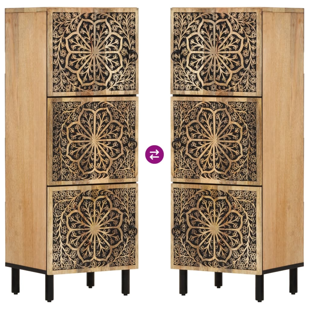 skab 40x33x110 cm massivt mangotræ