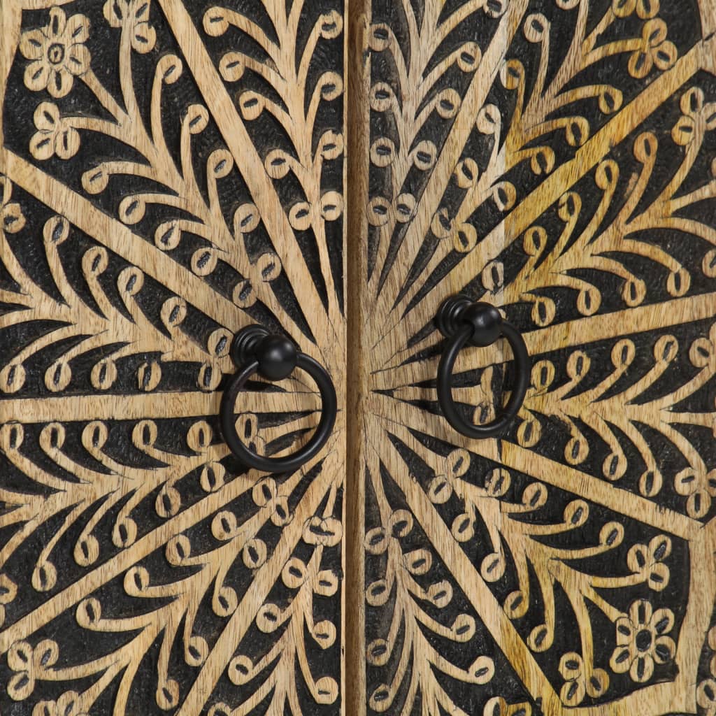 skab 60x33x100 cm massivt mangotræ