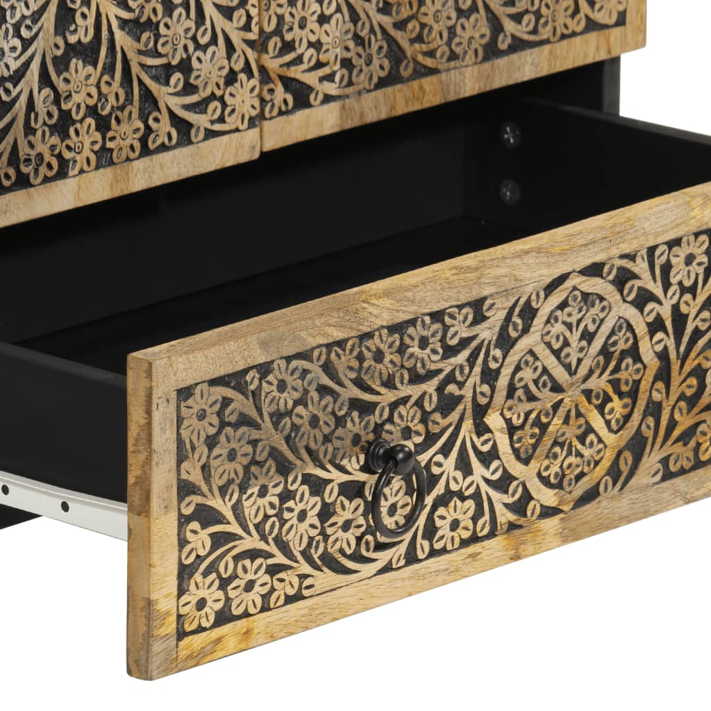 skab 60x33x100 cm massivt mangotræ