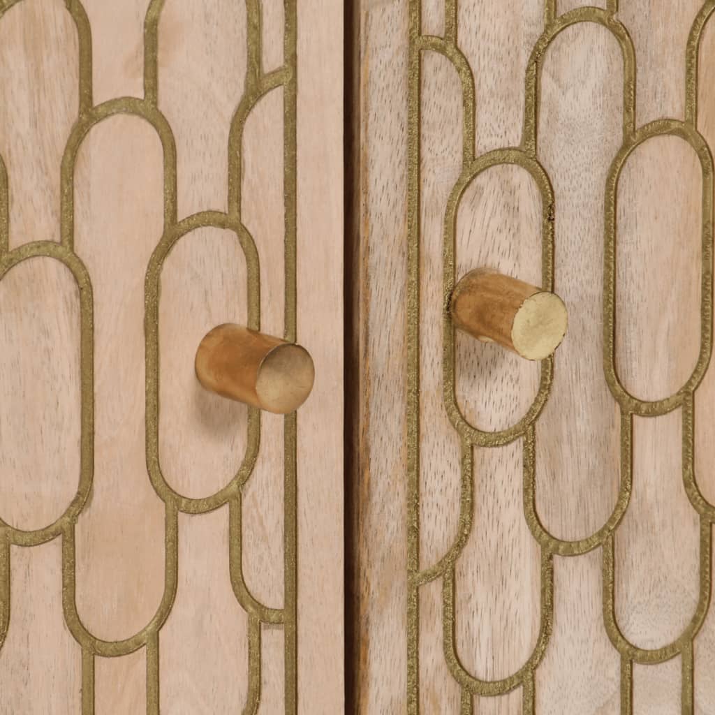 skab 60x33x75 cm massivt mangotræ