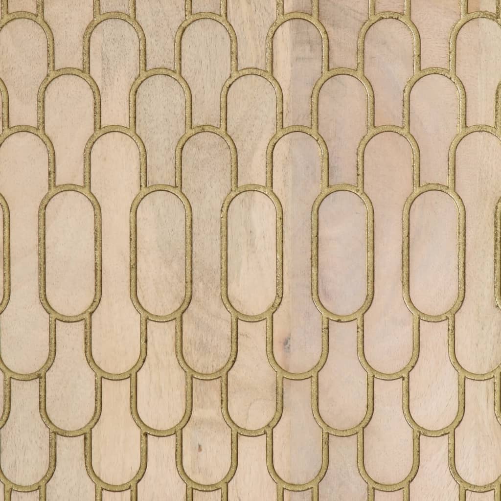 skab 60x33x75 cm massivt mangotræ