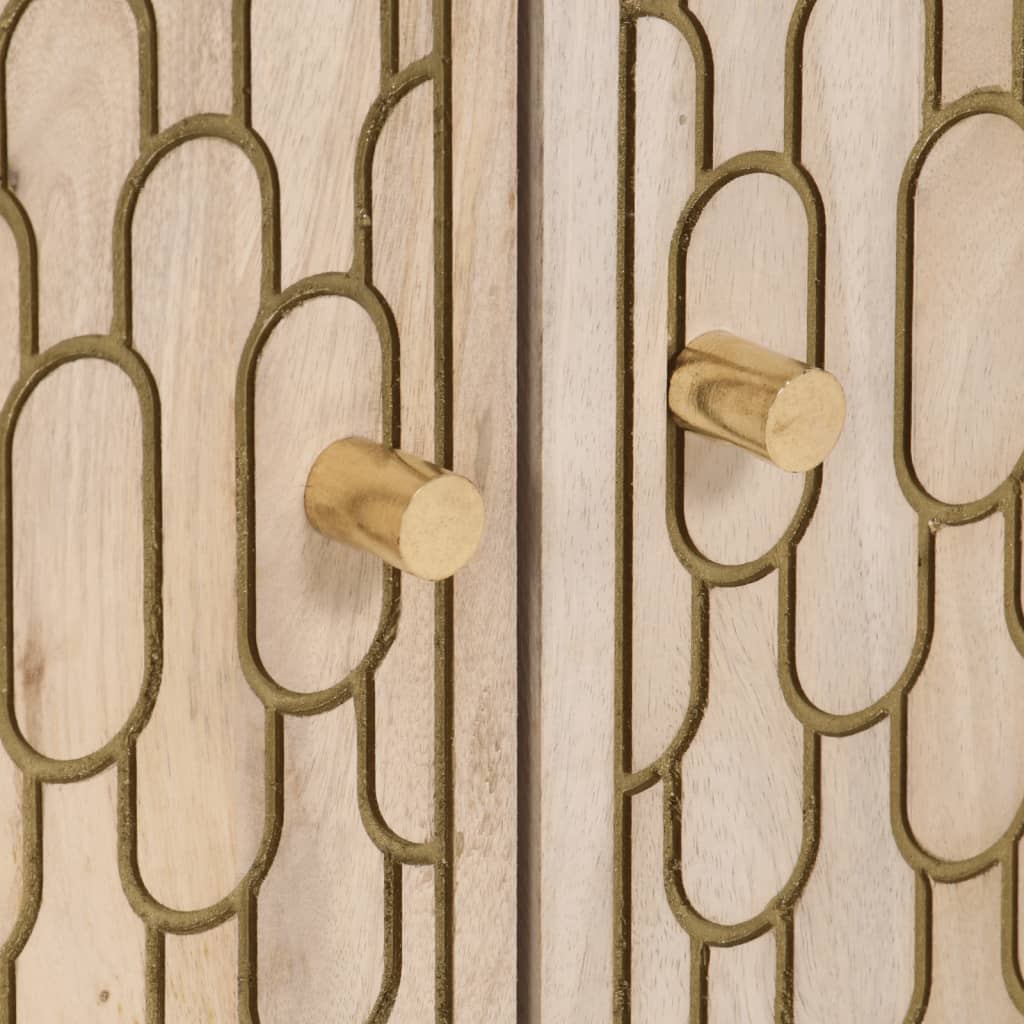 skab 60x33x75 cm massivt mangotræ