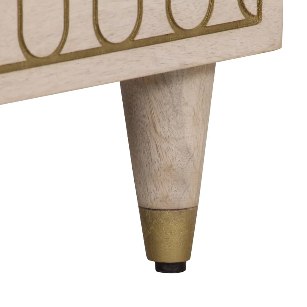 skab 80x33x75 cm massivt mangotræ