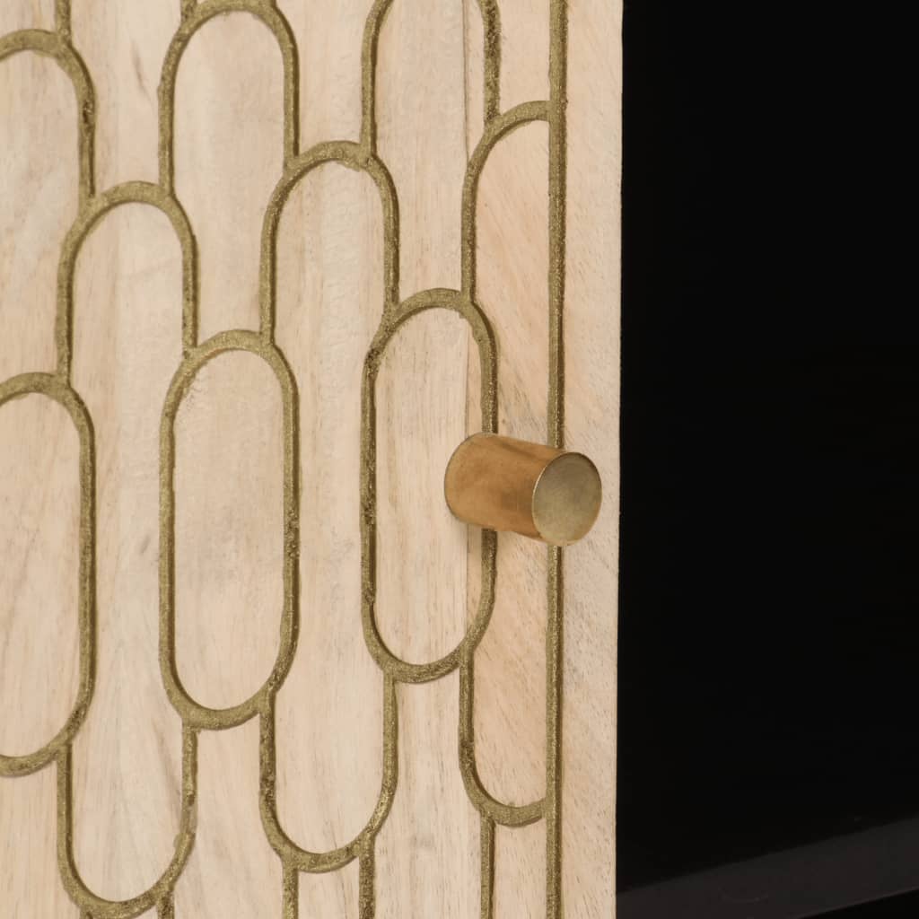 skab 90x33x75 cm massivt mangotræ