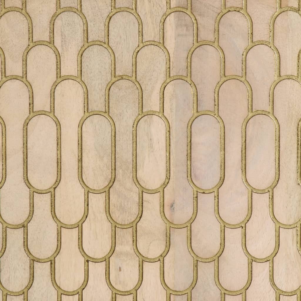 skab 90x33x75 cm massivt mangotræ