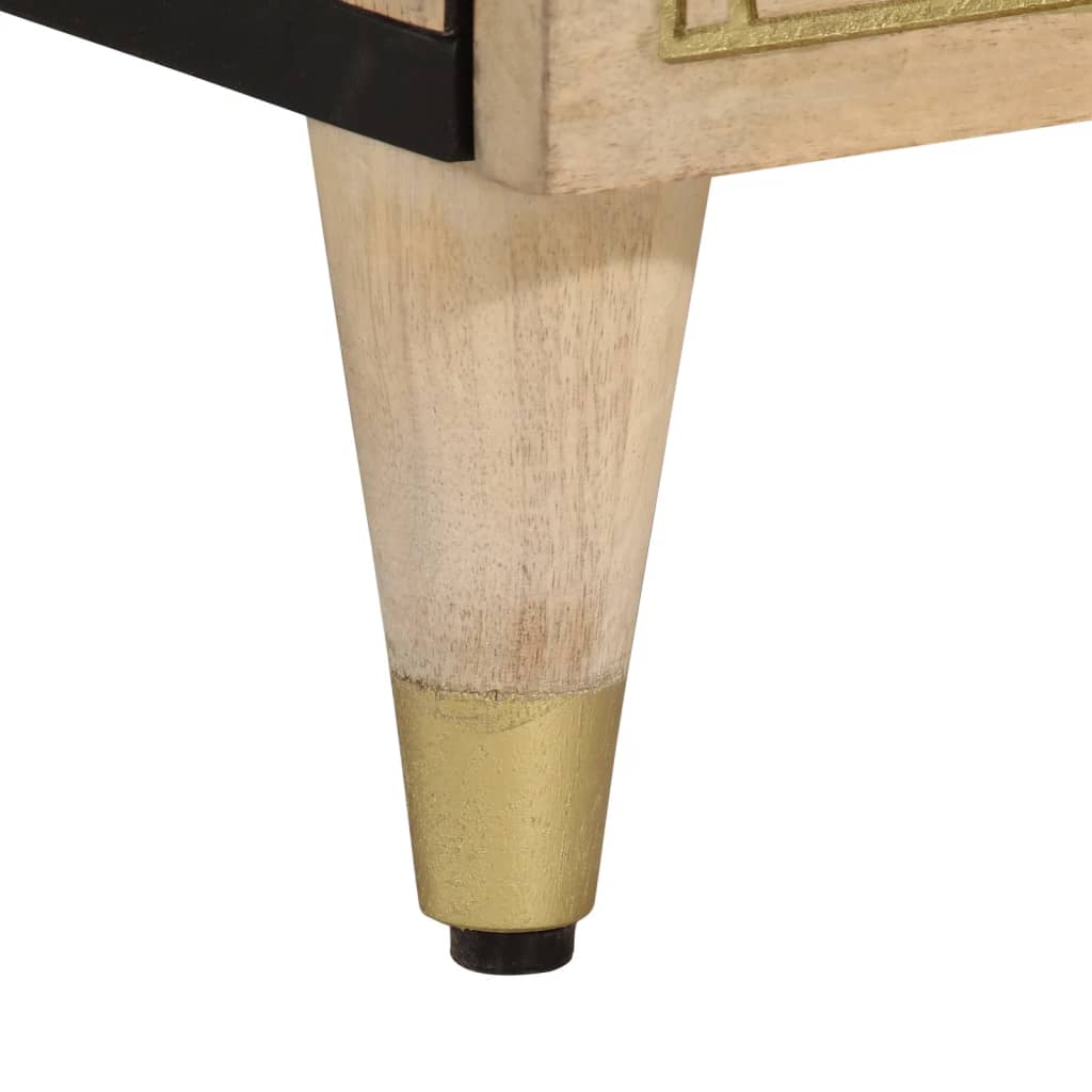 skab 90x33x75 cm massivt mangotræ