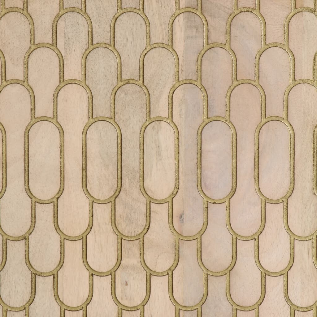 skab 60x33x100 cm massivt mangotræ