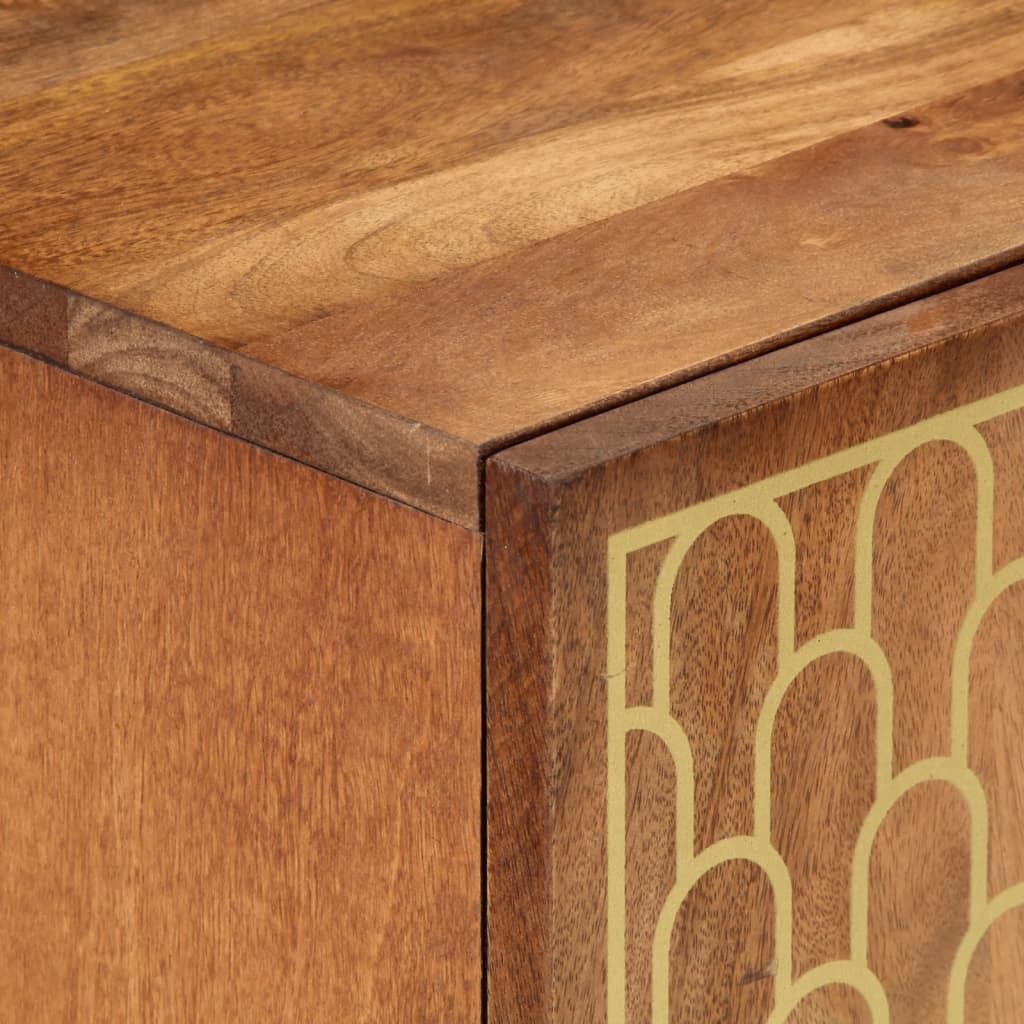 skab 60x33x75 cm massivt mangotræ