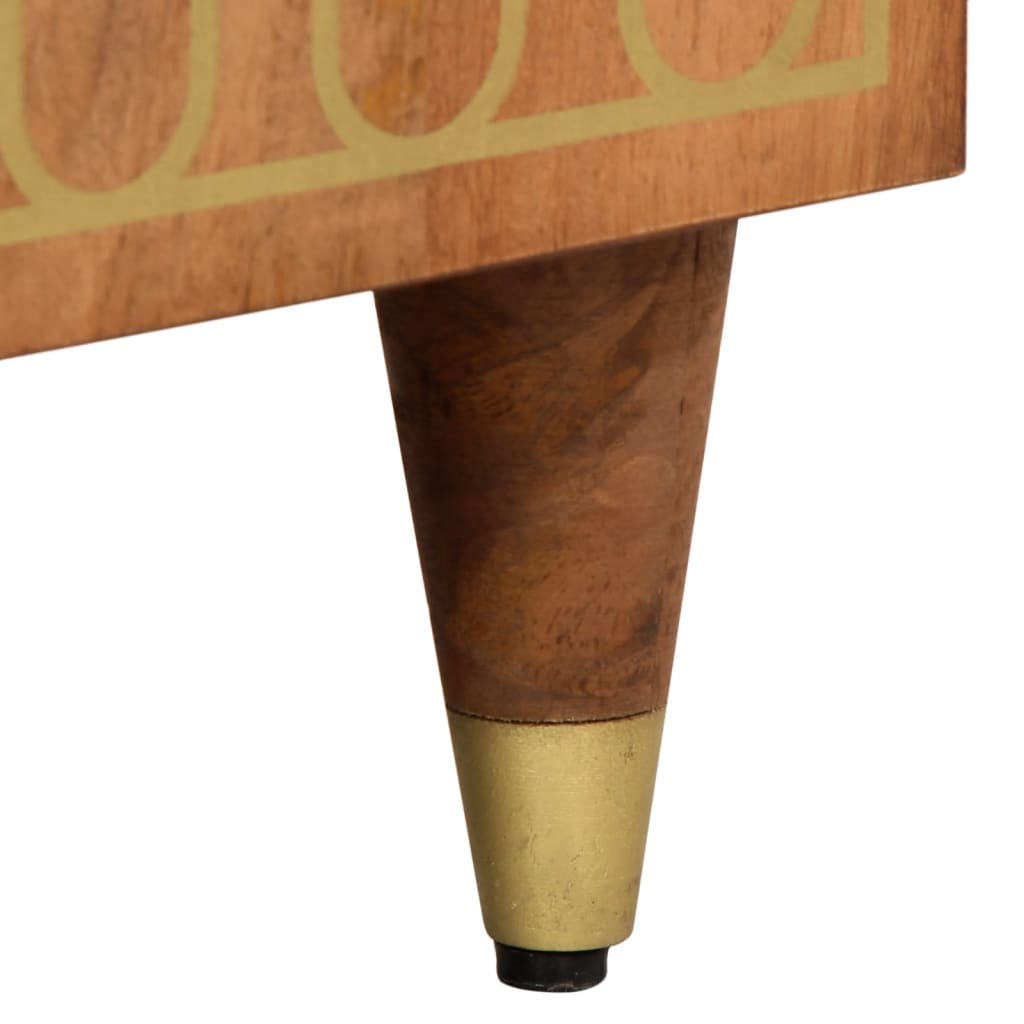 skab 60x33x75 cm massivt mangotræ