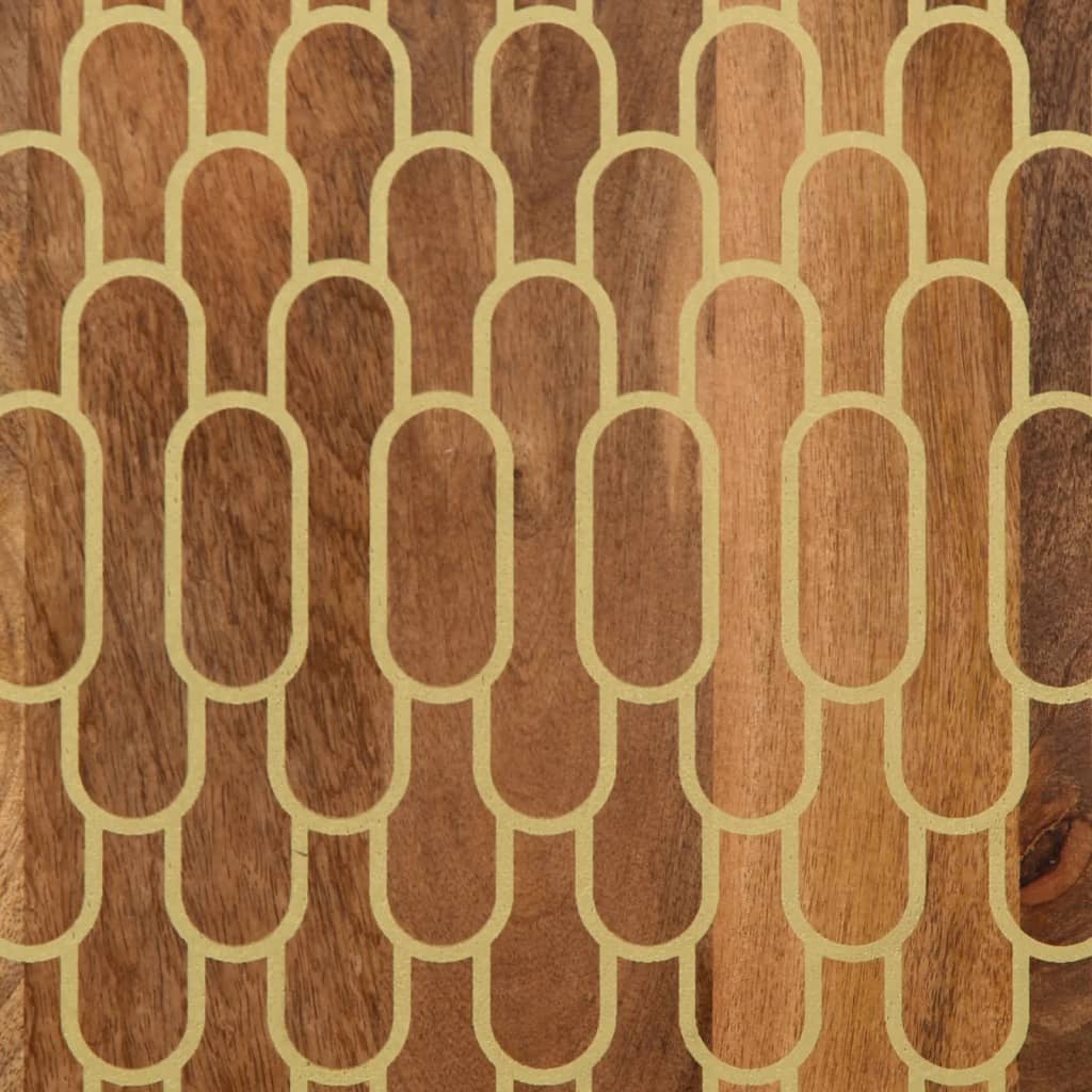 skab 60x33x75 cm massivt mangotræ