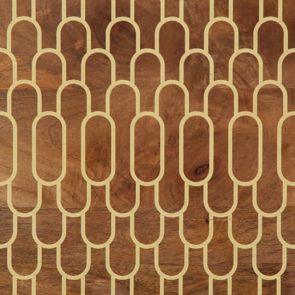 skab 60x33x75 cm massivt mangotræ