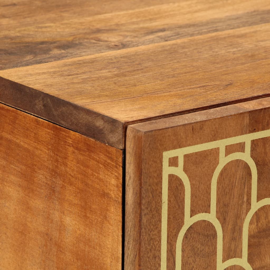 skab 60x33x100 cm massivt mangotræ