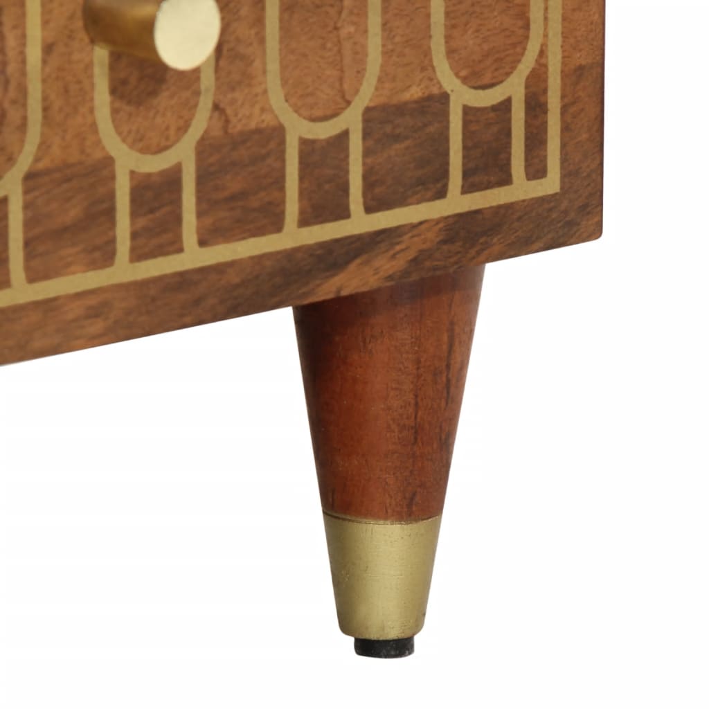 skab 60x33x100 cm massivt mangotræ