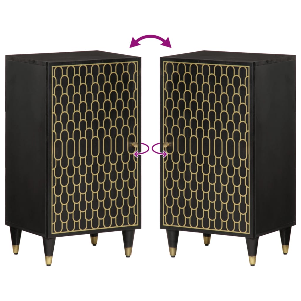 skab 40x33x75 cm massivt mangotræ